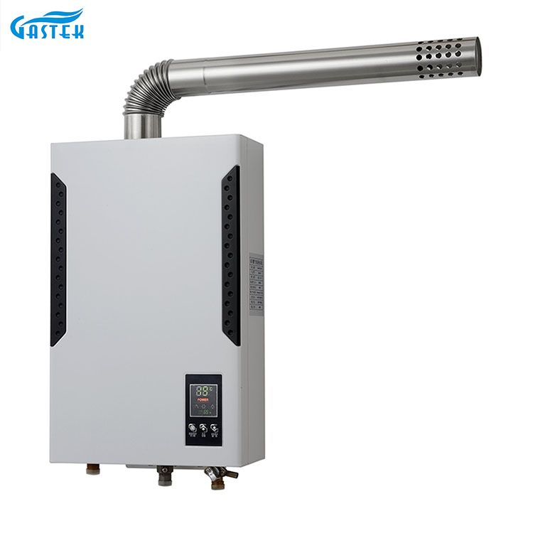 Vyvážený typ dotykové obrazovky Turbo Hot Showse LPG kotle vynucená výfukový plyn ohřívač vody